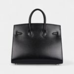 Hermès Birkin Sellier 25 Black Box Palladium Hardware