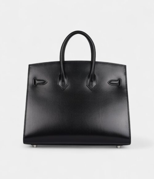 Hermès Birkin Sellier 25 Black Box Palladium Hardware