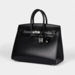 Hermès Birkin Sellier 25 Black Box Palladium Hardware
