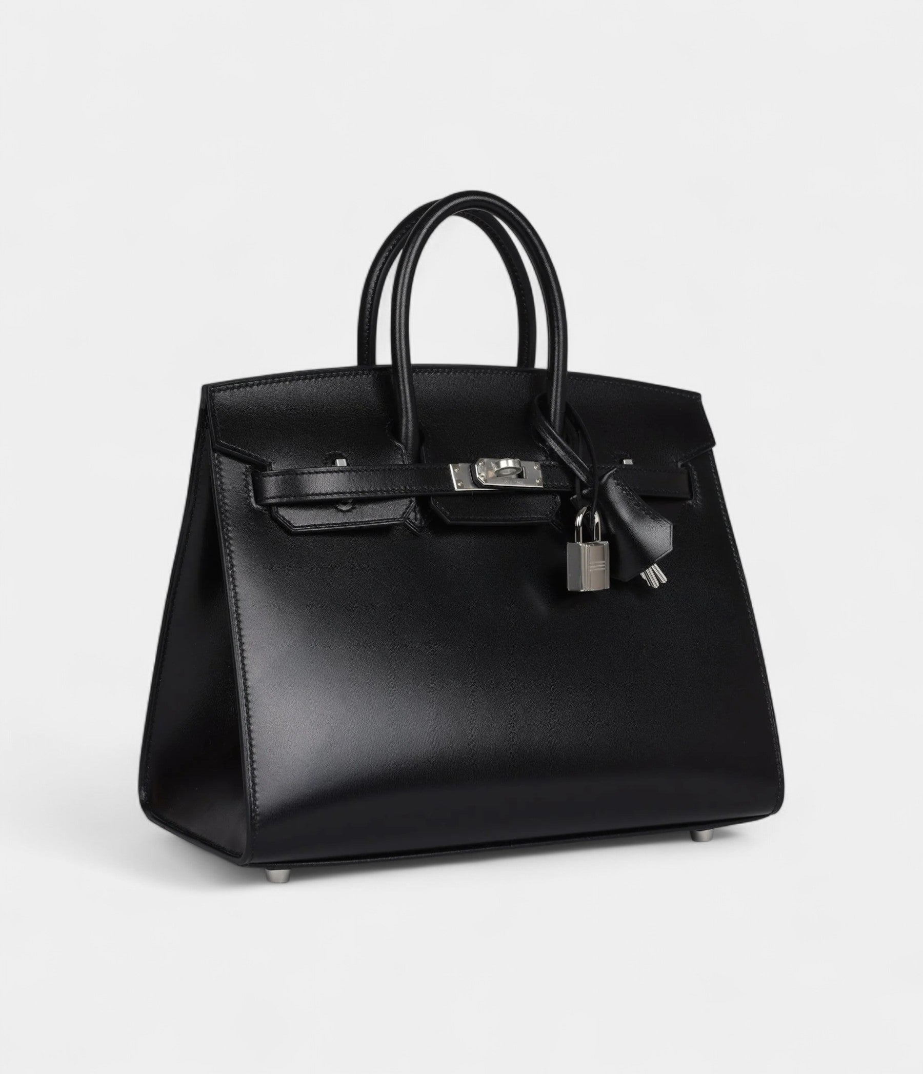 Hermès Birkin Sellier 25 Black Box Palladium Hardware
