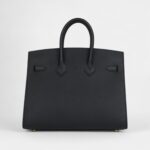 Hermès Birkin Sellier 25 Black Epsom Gold Hardware