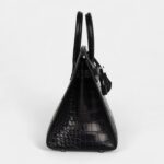 Hermès Birkin Sellier 25 Black Matte Alligator Palladium Hardware