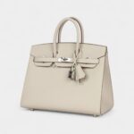Hermès Birkin Sellier 25 Craie Epsom Palladium Hardware