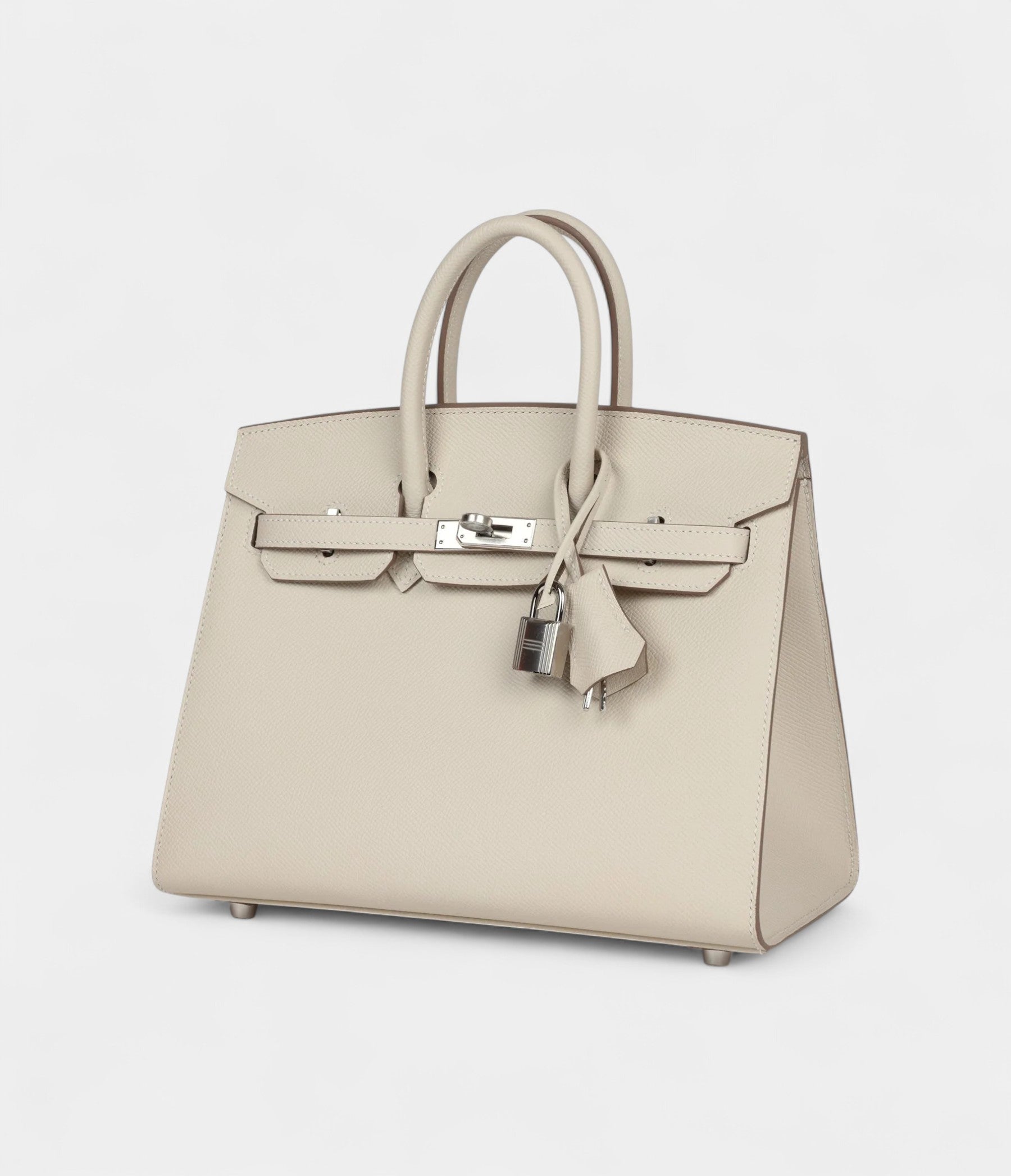 Hermès Birkin Sellier 25 Craie Epsom Palladium Hardware
