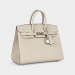 Hermès Birkin Sellier 25 Craie Epsom Palladium Hardware
