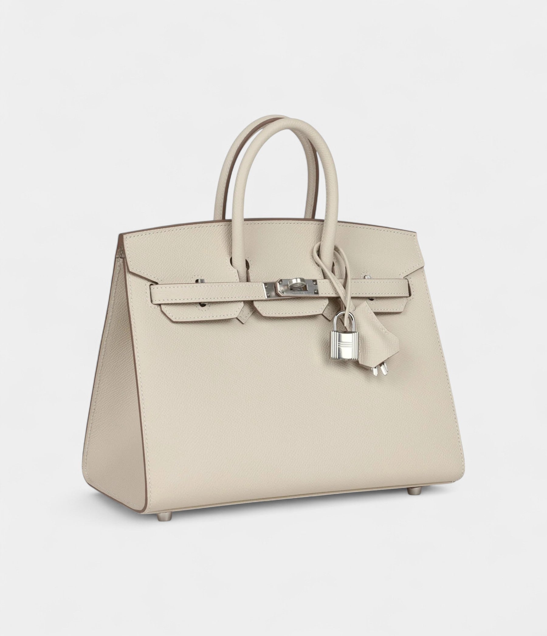 Hermès Birkin Sellier 25 Craie Epsom Palladium Hardware