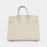 Hermès Birkin Sellier 25 Craie Epsom Palladium Hardware