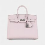 Hermès Birkin Sellier 25 Mauve Pale Epsom Palladium Hardware