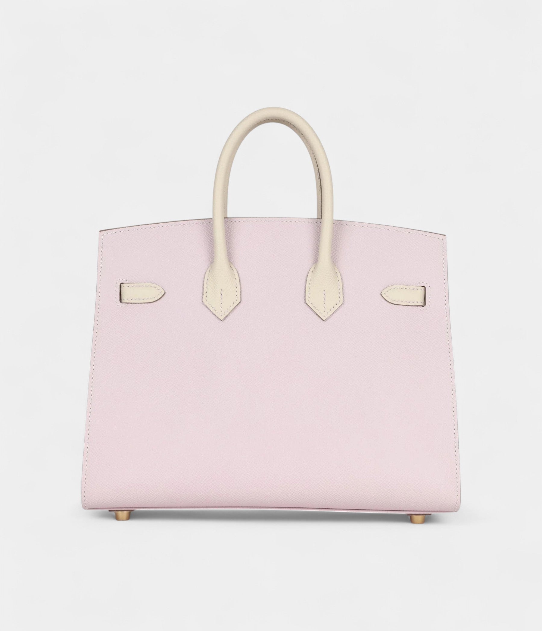 Hermès Birkin Sellier 25 Mauve Pale and Craie Epsom Brushed Gold Hardware