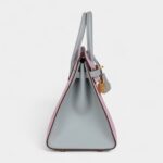Hermès Birkin Sellier 25 Mauve Sylvestre and Bleu Glacier Epsom Brushed Gold Hardware