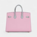 Hermès Birkin Sellier 25 Mauve Sylvestre and Bleu Glacier Epsom Brushed Gold Hardware