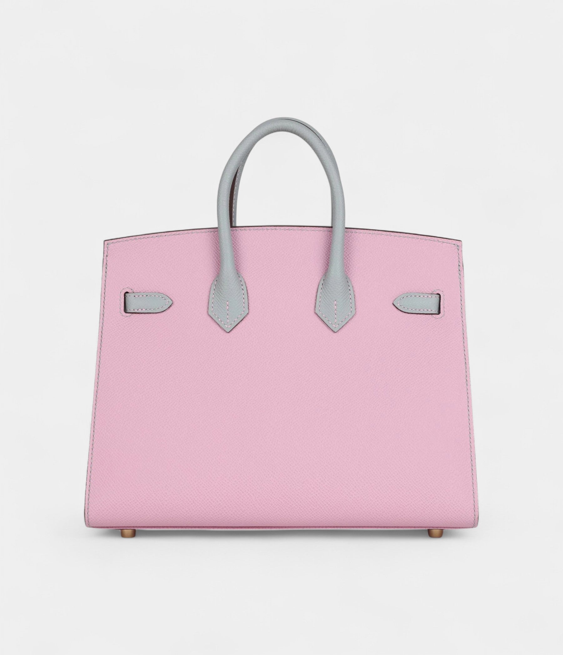 Hermès Birkin Sellier 25 Mauve Sylvestre and Bleu Glacier Epsom Brushed Gold Hardware