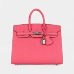 Hermès Birkin Sellier 25 Rose Azalee Epsom Palladium Hardware