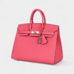 Hermès Birkin Sellier 25 Rose Azalee Epsom Palladium Hardware