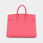 Hermès Birkin Sellier 25 Rose Azalee Epsom Palladium Hardware