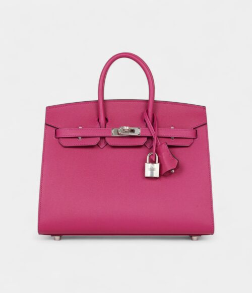Hermès Birkin Sellier 25 Rose Pourpre Veau Madame Palladium Hardware