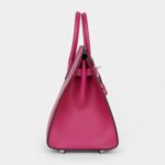 Hermès Birkin Sellier 25 Rose Pourpre Veau Madame Palladium Hardware
