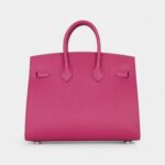 Hermès Birkin Sellier 25 Rose Pourpre Veau Madame Palladium Hardware