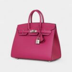Hermès Birkin Sellier 25 Rose Pourpre Veau Madame Palladium Hardware