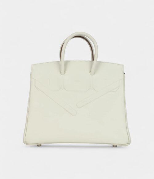 Hermès Birkin Shadow 25 Mushroom Swift Palladium Hardware