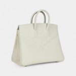 Hermès Birkin Shadow 25 Mushroom Swift Palladium Hardware