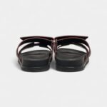 Hermes Black Leather Chypre Sandals 37 EU