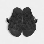 Hermès Black Leather Chypre Sandals 41 EU