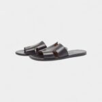 Hermes Black Leather Izmir Sandals 41 EU