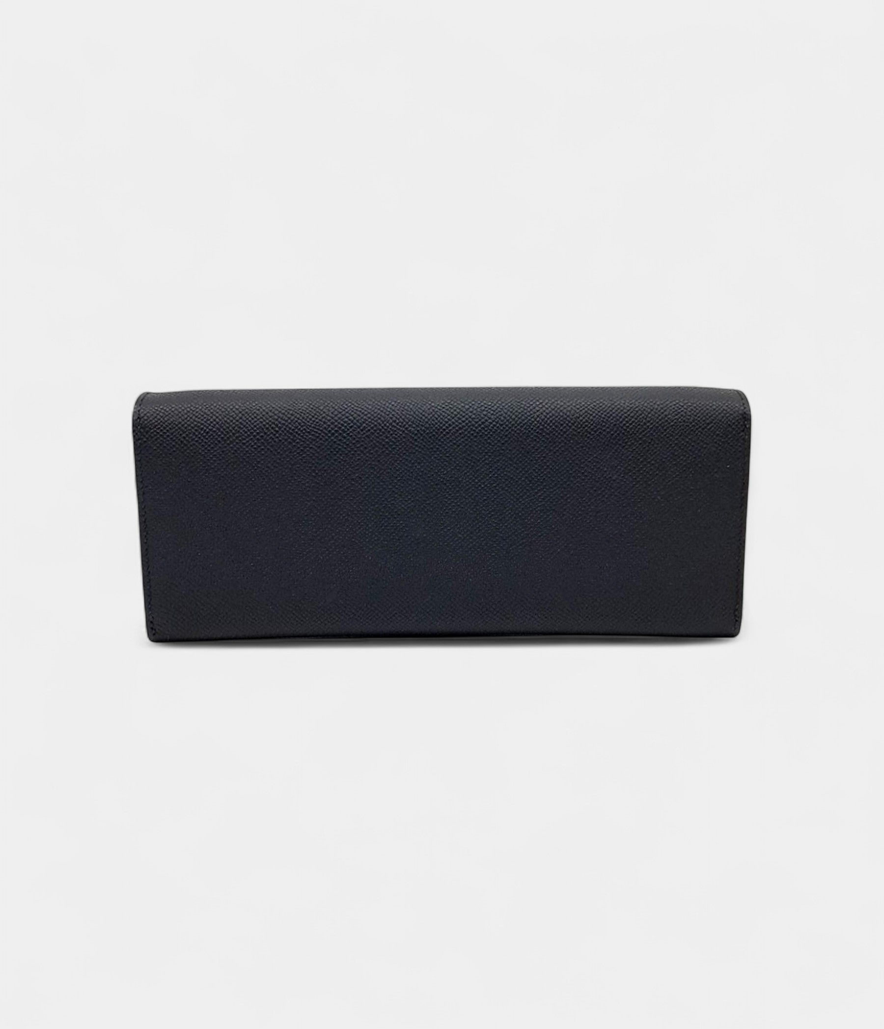 Hermes Black Leather Maillon To-Go Wallet