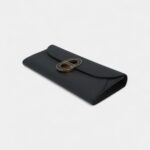 HERMÈS Maillon To Go wallet Black Epsom Enamel hardware