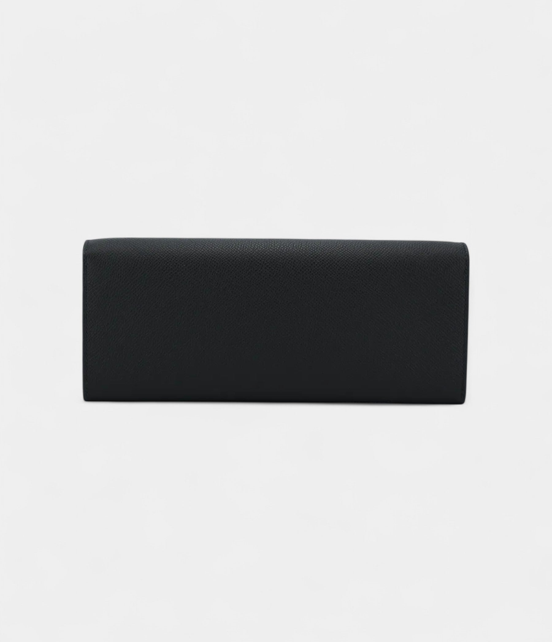 HERMÈS Maillon To Go wallet Black Epsom Enamel hardware