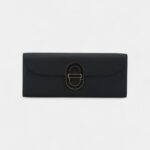 HERMÈS Maillon To Go wallet Black Epsom Enamel hardware