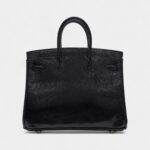 Hermès Black Niloticus Lizard Birkin 25 Gold Hardware