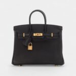 Hermès Black Swift Birkin 25 Gold Hardware