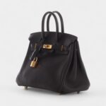 Hermès Black Swift Birkin 25 Gold Hardware