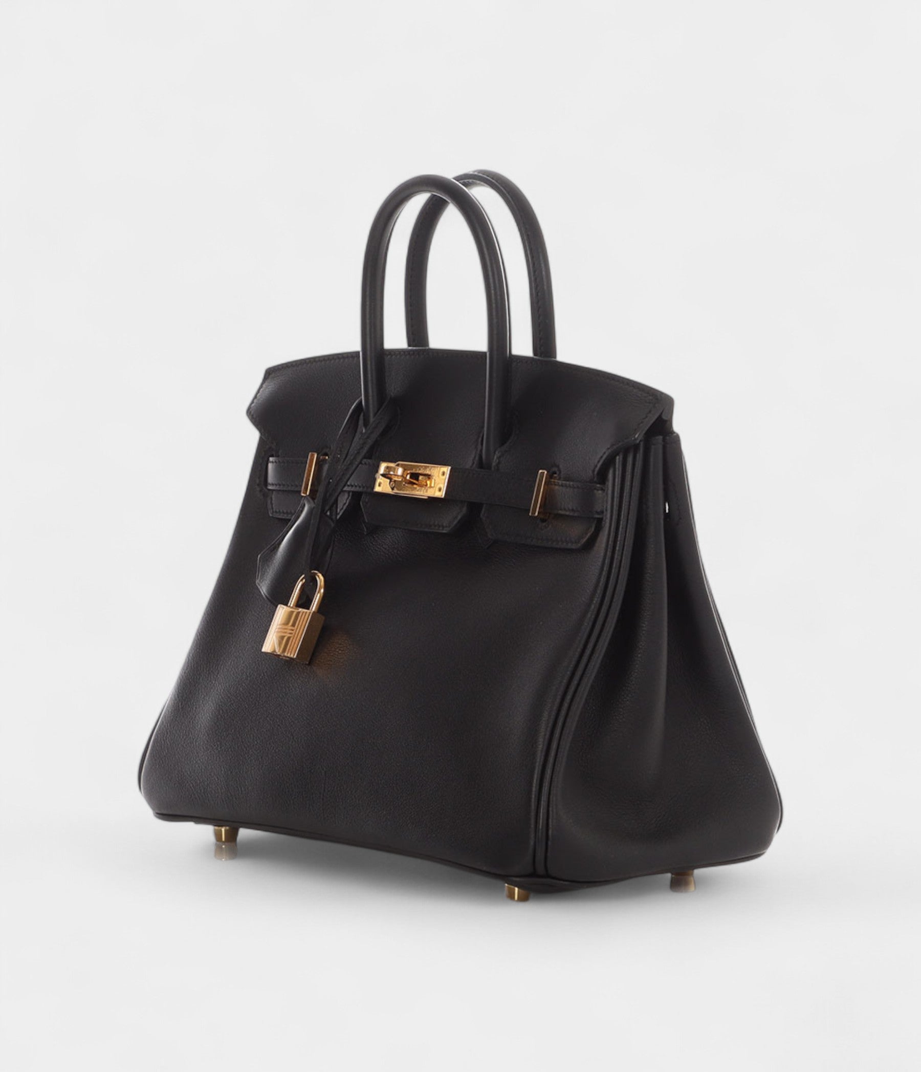 Hermès Black Swift Birkin 25 Gold Hardware