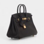 Hermès Black Swift Birkin 25 Gold Hardware