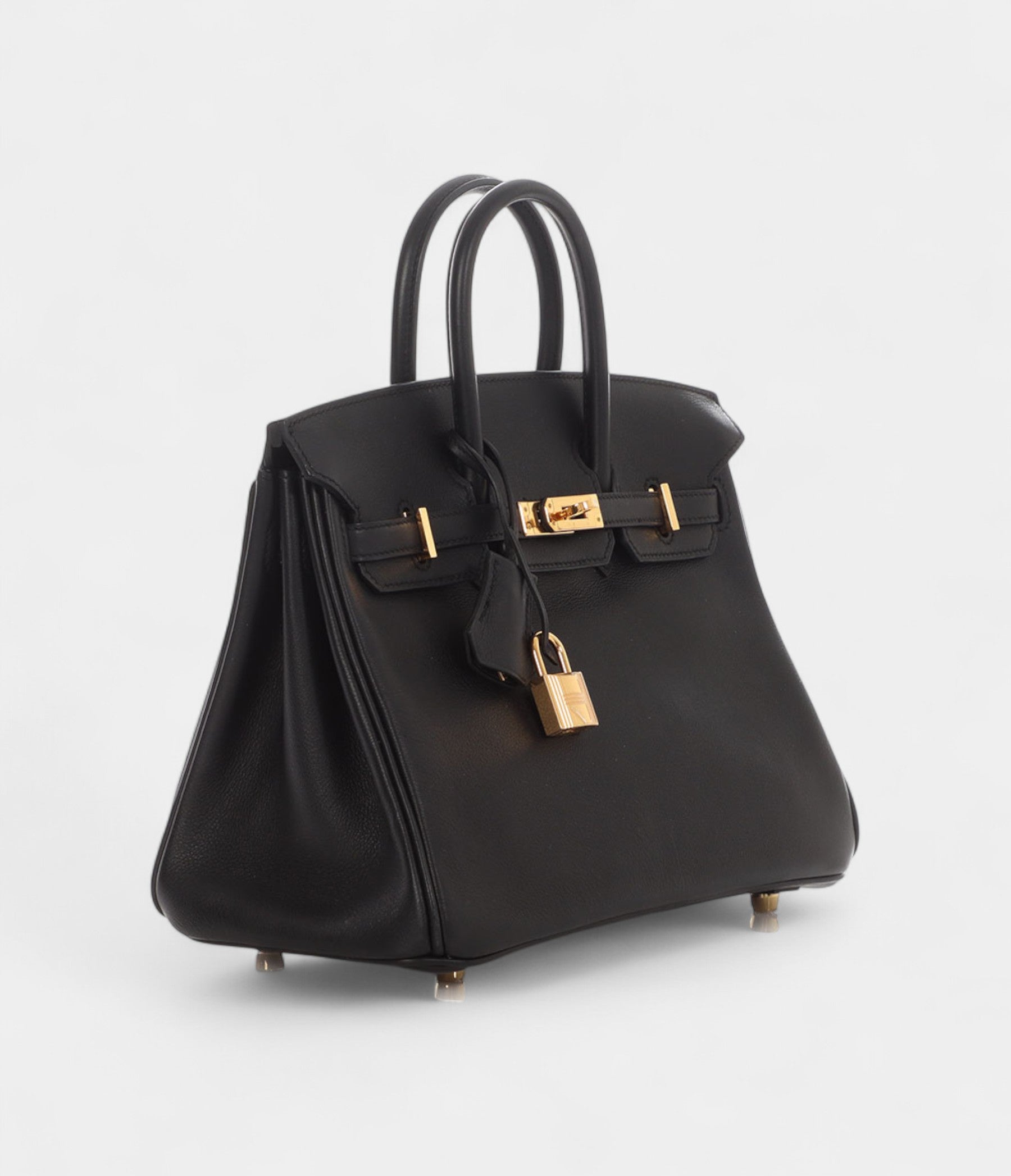 Hermès Black Swift Birkin 25 Gold Hardware