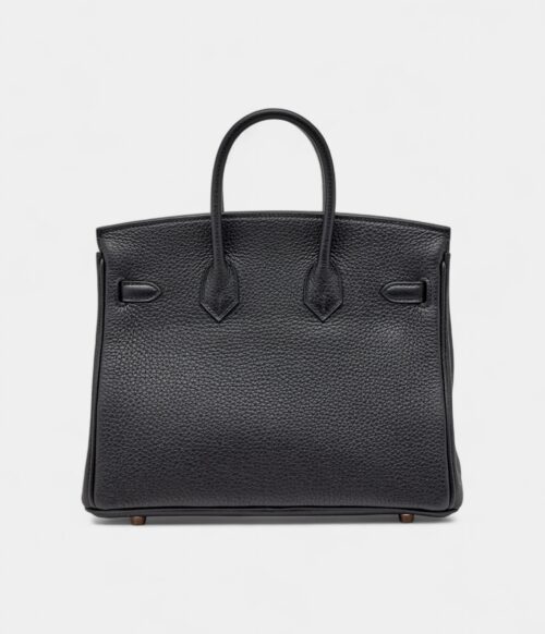 Hermès Black Togo Birkin 25 Rose Gold Hardware