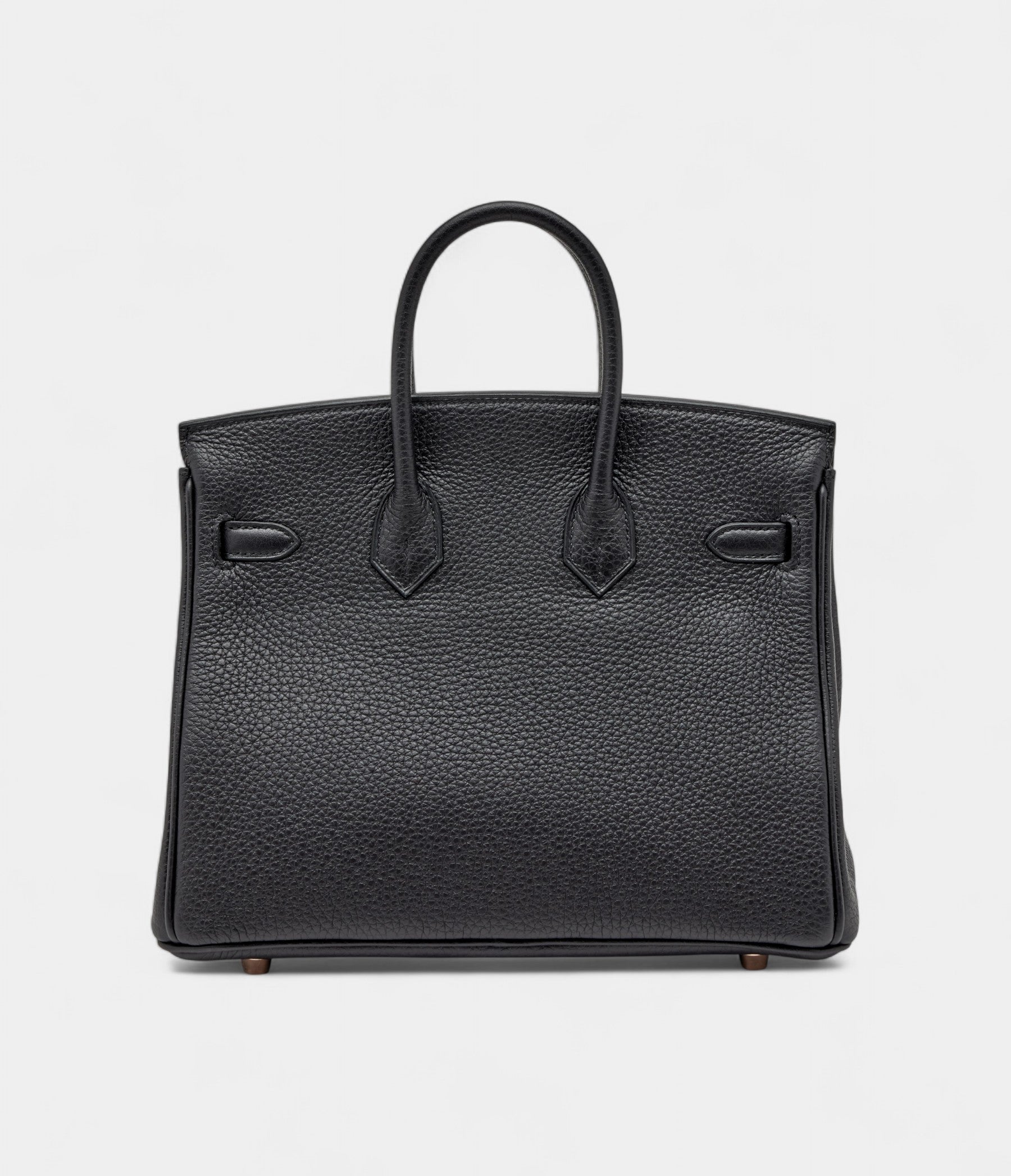 Hermès Black Togo Birkin 25 Rose Gold Hardware