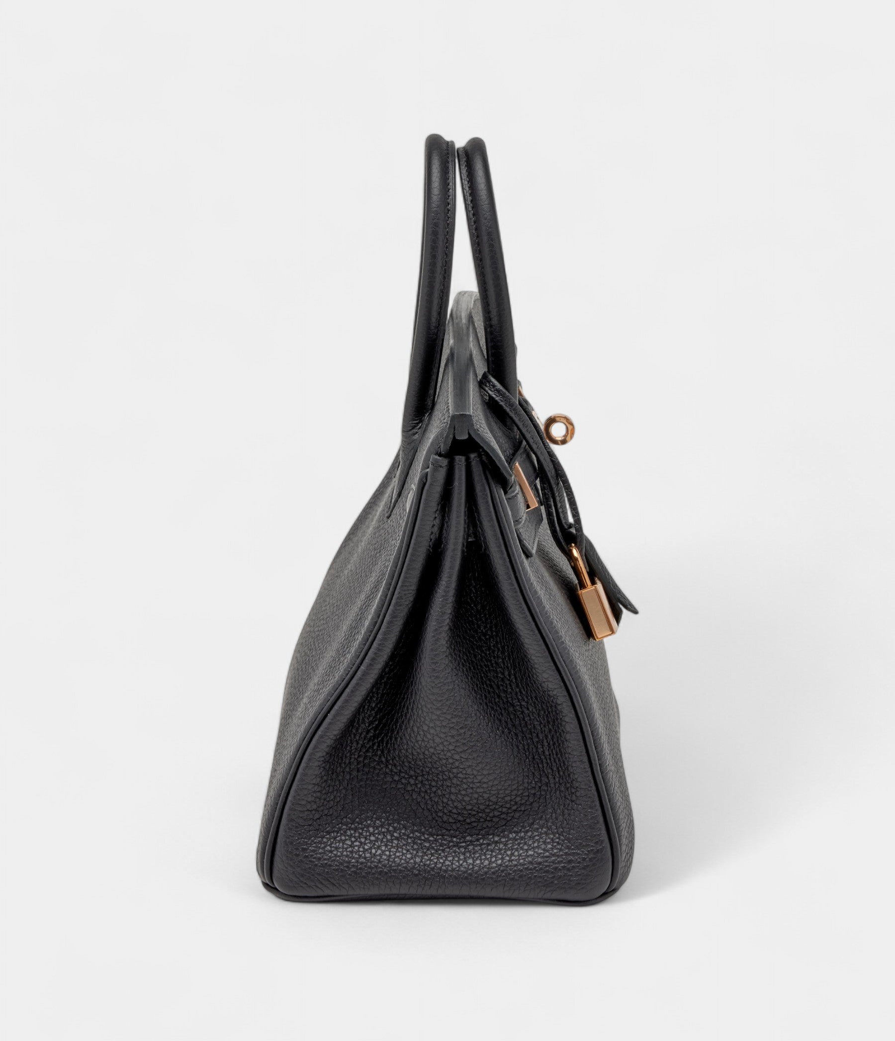 Hermès Black Togo Birkin 25 Rose Gold Hardware