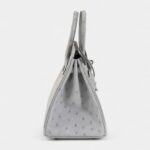 Hermès Bleu Glacier Ostrich Birkin 25 Palladium Hardware
