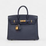 Hermès Bleu Nuit Togo Birkin 25 Gold Hardware Gold Hardware