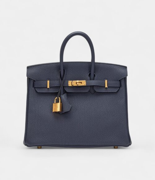 Hermès Bleu Nuit Togo Birkin 25 Gold Hardware Gold Hardware