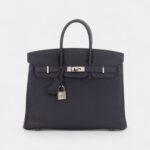 Hermès Bleu Nuit Togo Birkin 25 Palladium Hardware