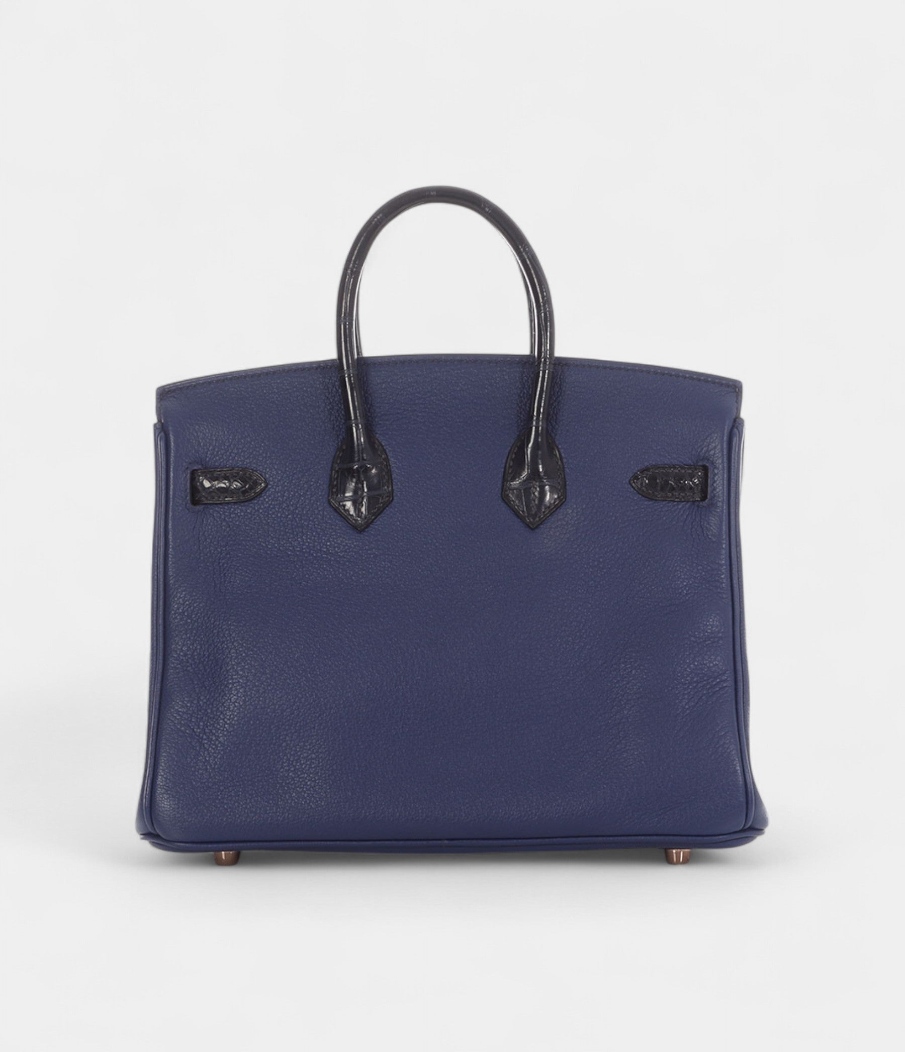 HermesBleuSaphirNovilloandBleuMarineMatteAlligatorBirkinTouch25RoseGoldHardware_3.jpg Hermès Bleu Saphir Novillo and Bleu Marine Matte Alligator Birkin Touch 25 Rose Gold Hardware