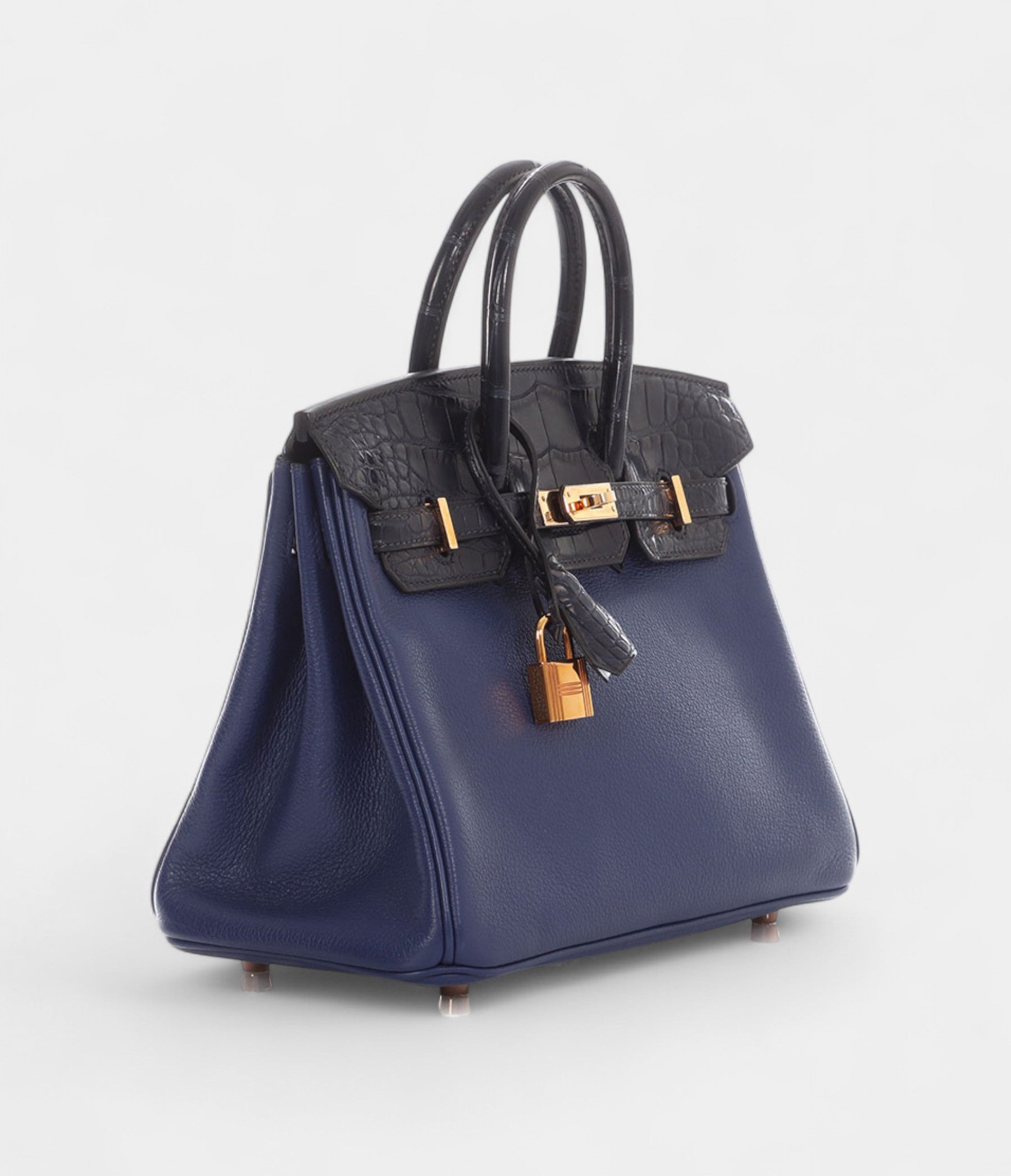 HermesBleuSaphirNovilloandBleuMarineMatteAlligatorBirkinTouch25RoseGoldHardware_4.jpg Hermès Bleu Saphir Novillo and Bleu Marine Matte Alligator Birkin Touch 25 Rose Gold Hardware