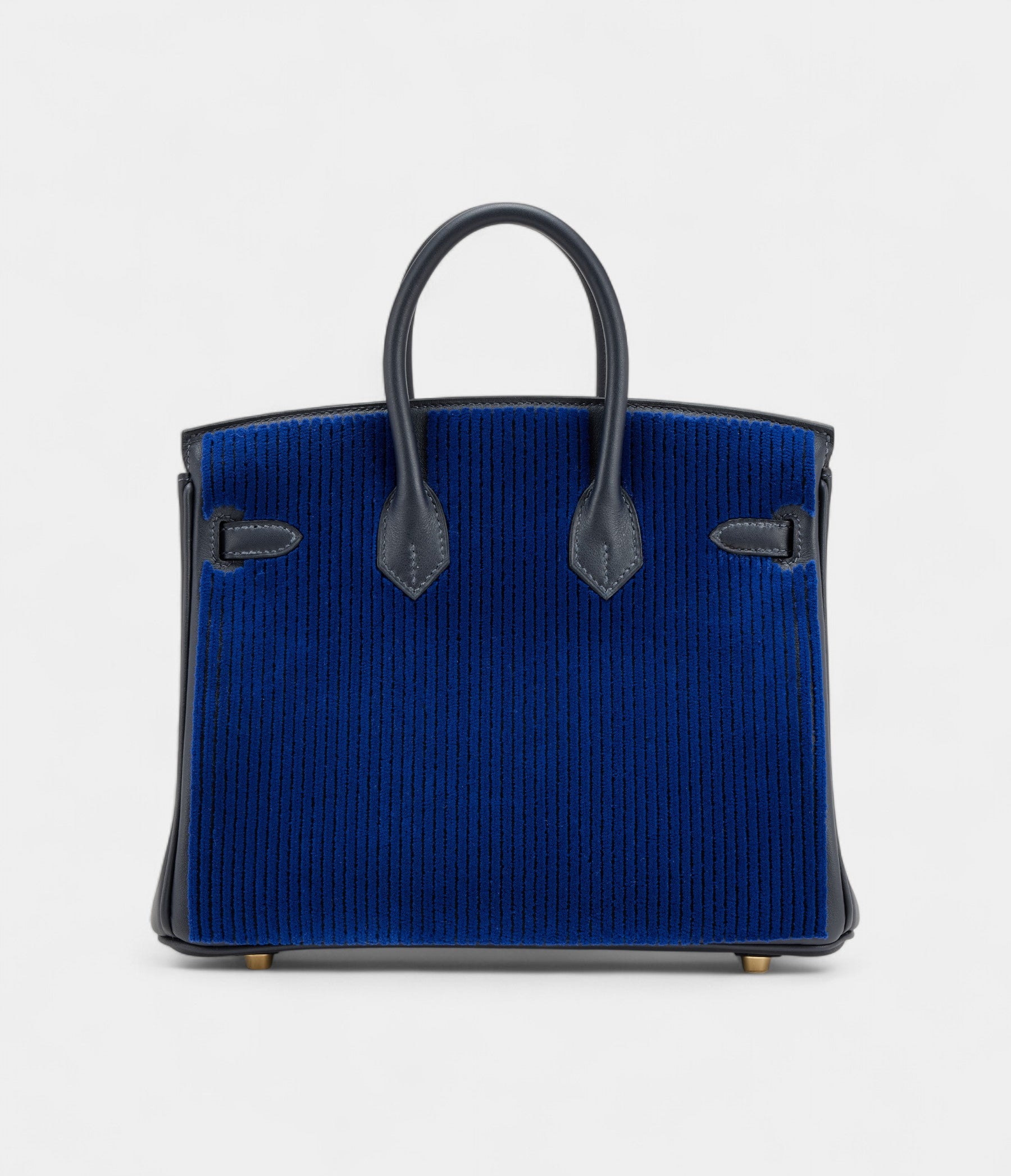 Hermès Bleu Saphir Tuffetage and Caban Swift Birkin 25 Gold Hardware