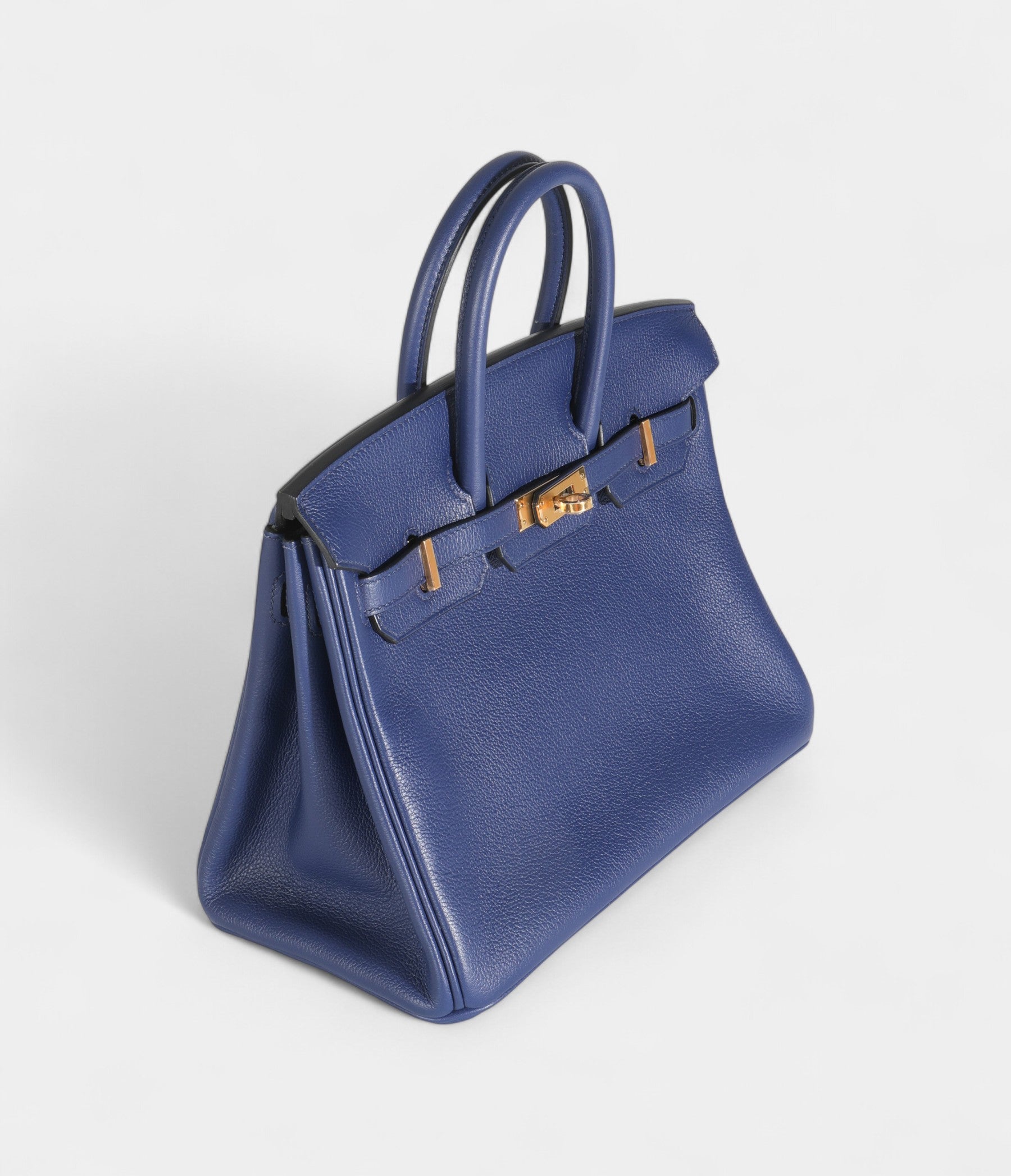 HermesBleuSaphirandGrisMouetteTaurillonNovilloVersoBirkin25GoldHardware_4.jpg Hermès Bleu Saphir and Gris Mouette Taurillon Novillo Verso Birkin 25 Gold Hardware