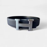 Hermès Blue H Leather Belt A Striking Blend of Color and Iconic Style
